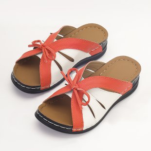 Wholesale Bow Summer Versatile Comfortable Loophole Roman Shoes