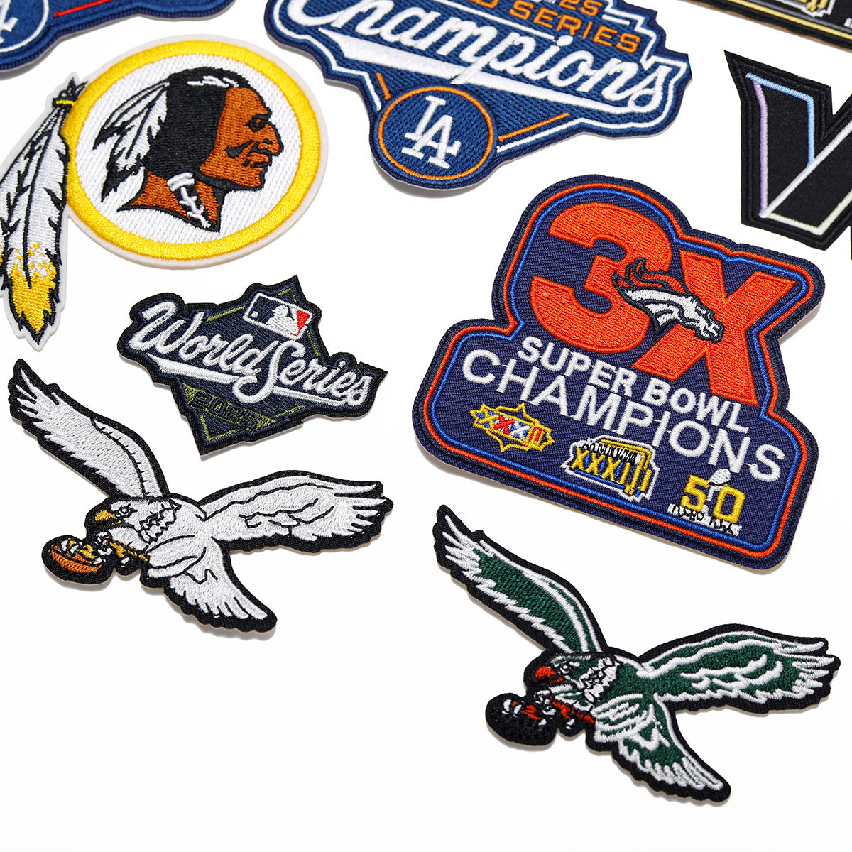 Wholesale Embroidered Eagle Team Badge Patch Set Twill Fabric 11 Styles Decorative DIY For Clothing Bags Hats Towels