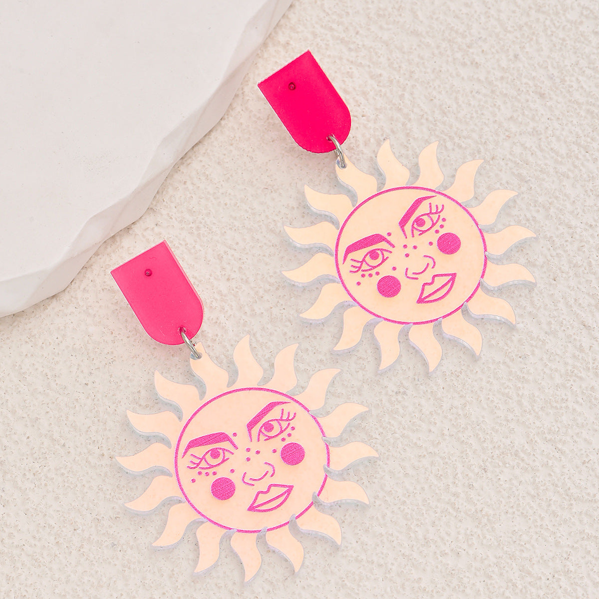 Wholesale of New Summer Creative Colorful Love Butterfly Acrylic Earrings