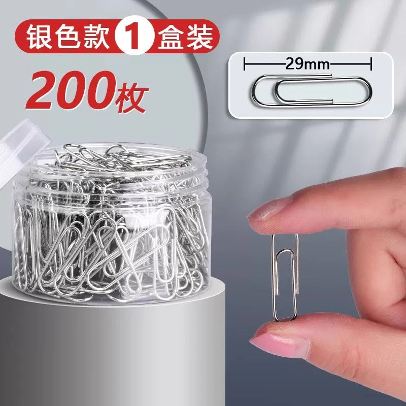 Wholesale paper clip silver metal paper clip steel core paper clip
