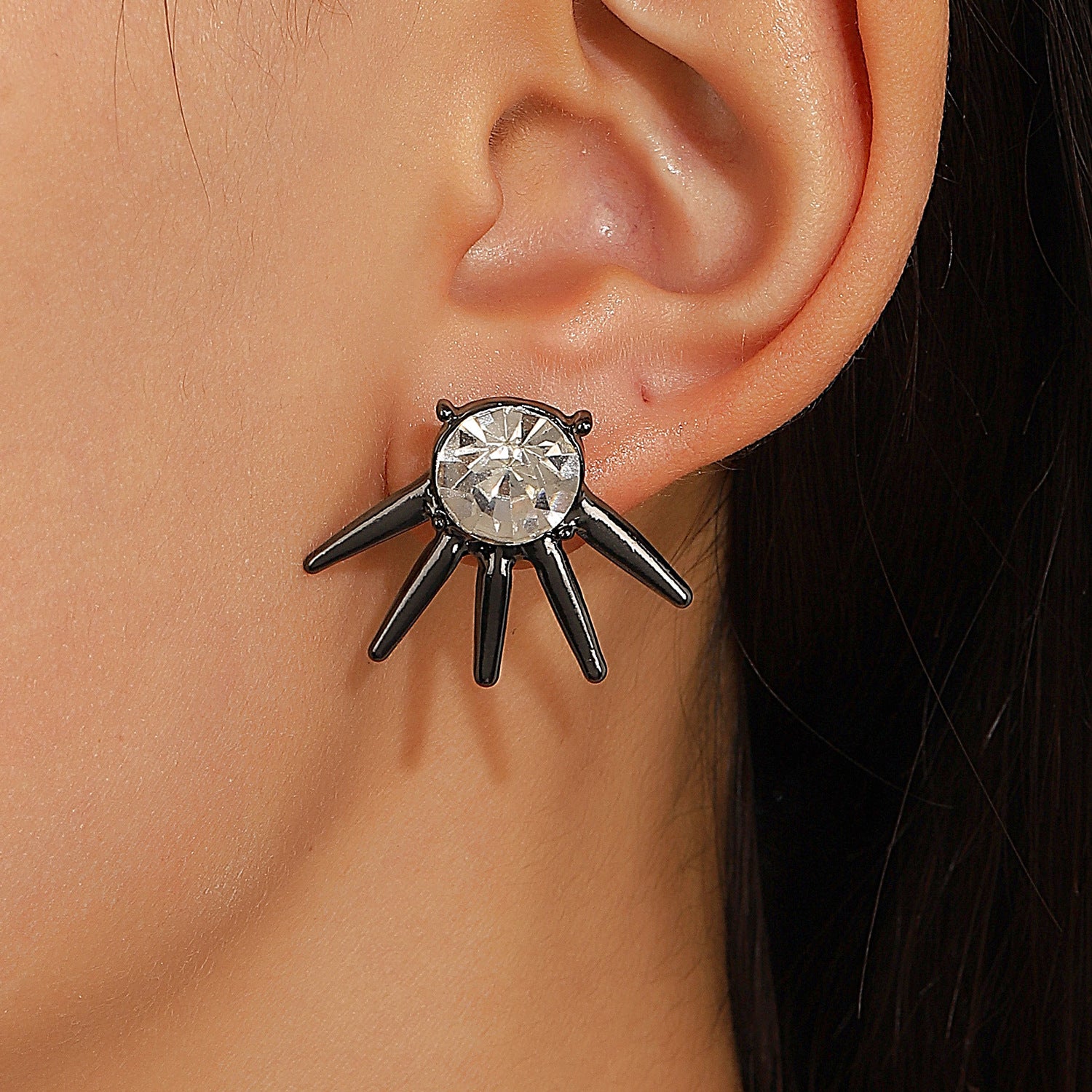 Wholesale Gothic Rivet Alloy Earrings