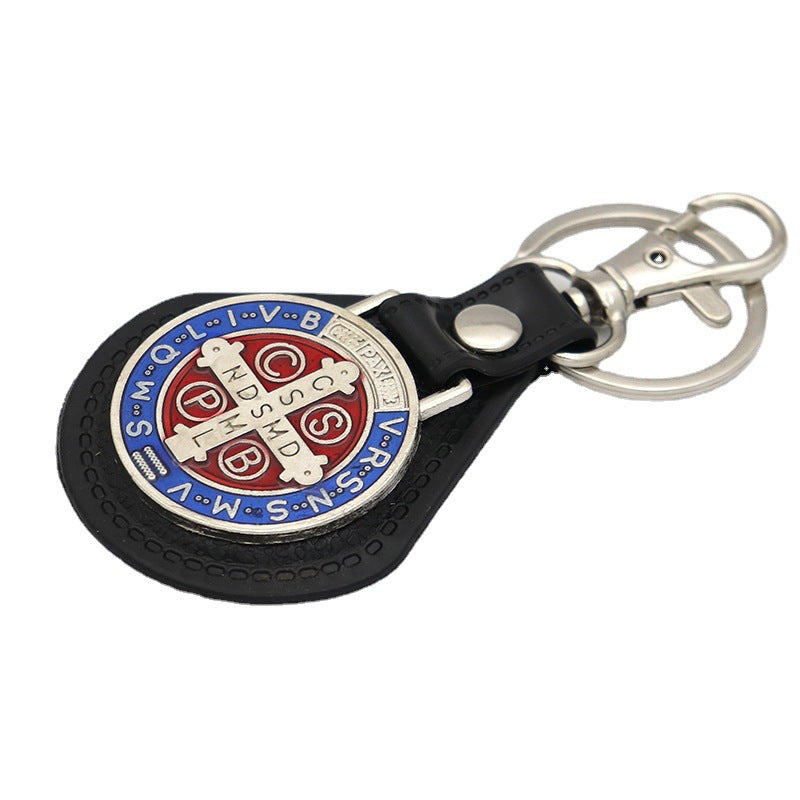 Wholesale Zinc Alloy PU Combination Pendant Car Keychains