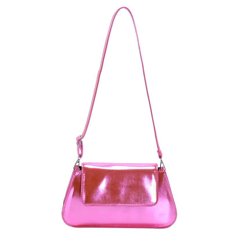 Bolso de hombro Glossy de láser PU al por mayor