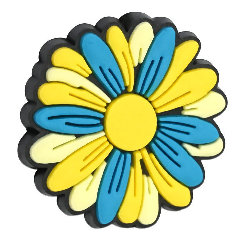 Wholesale Random 100pcs Candy colored Flower Focal Beads