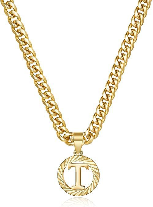Wholesale Hollow-out 26 gold letter necklace