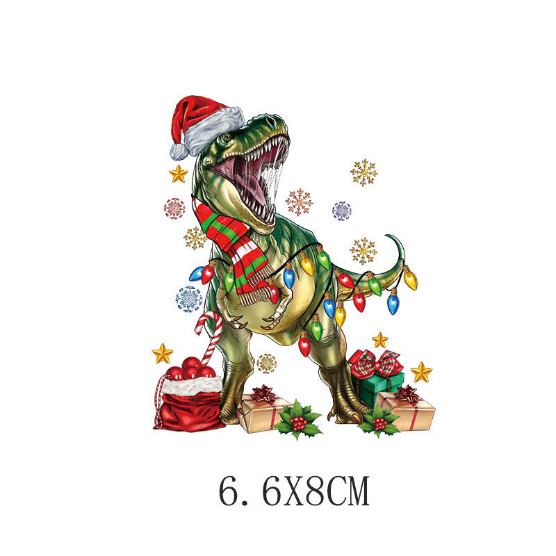 Wholesale Cartoon Christmas tree letter heat transfer   UV DTF Ready to Press Transfers Wraps