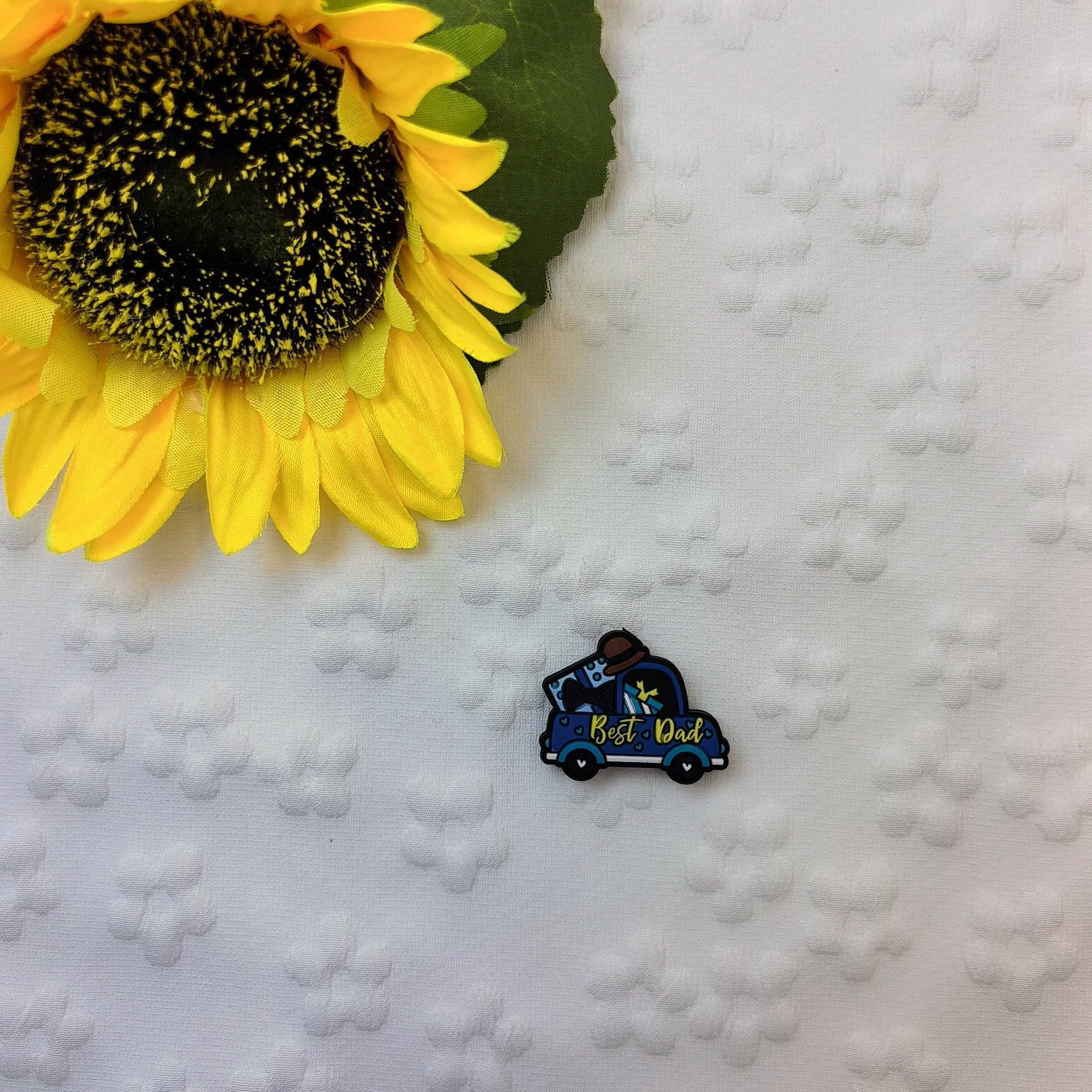 Wholesale New Cartoon Creative Father's Day Series Silicone Beads  10pcs/pack