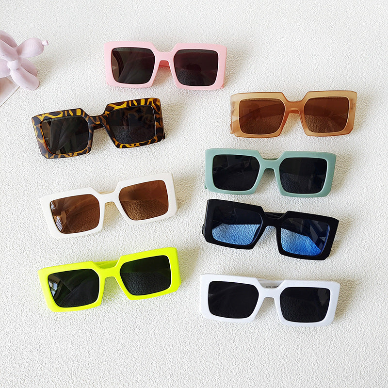 Wholesale Square Frame Kids PC Sunglasses