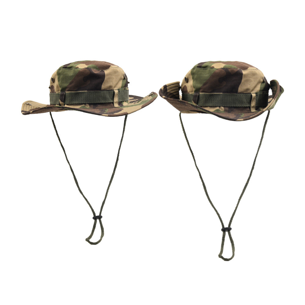 Sombrero de cubo de camuflaje de montañismo de poliéster al por mayor