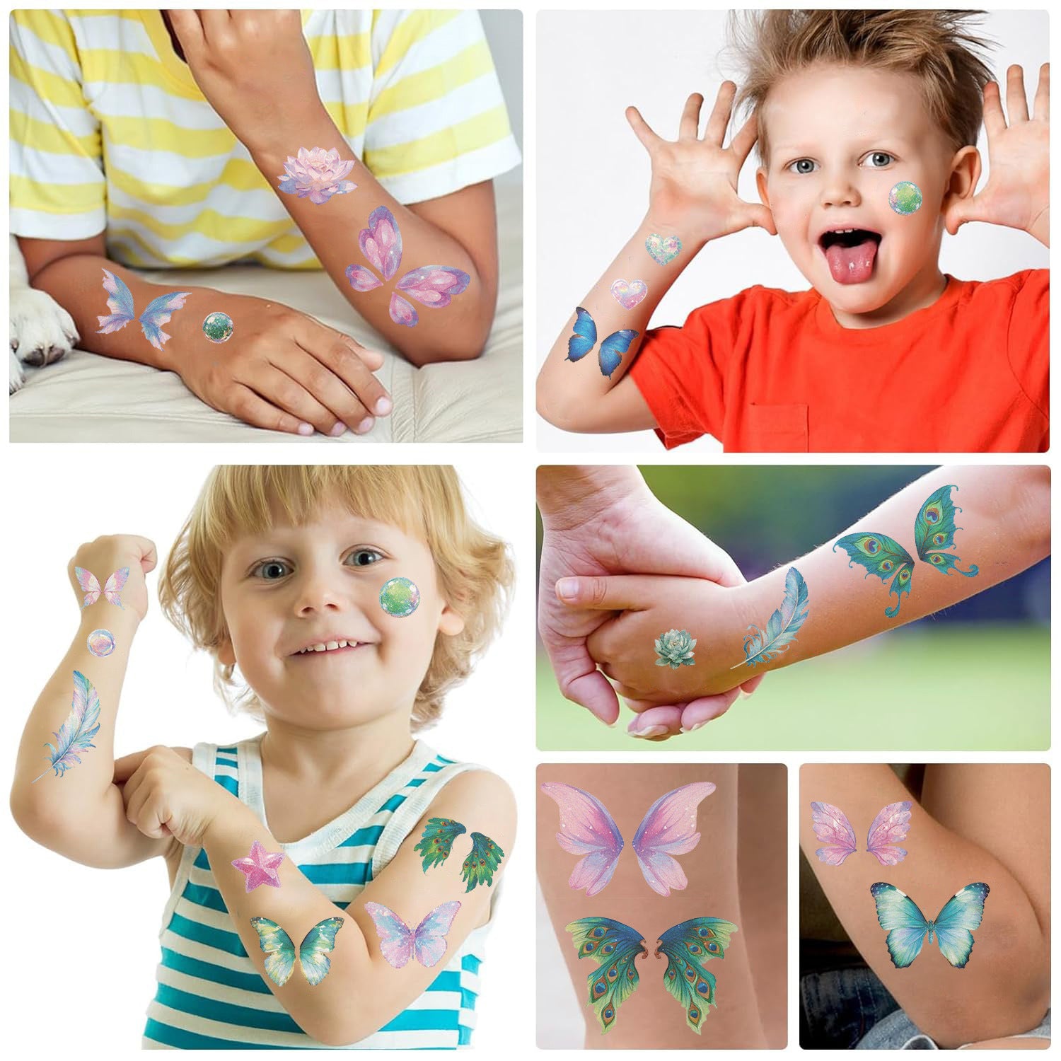 Wholesale 10pcs/pack  Tattoo Sticker Waterproof Party Gift Funny Fun Face Sticker