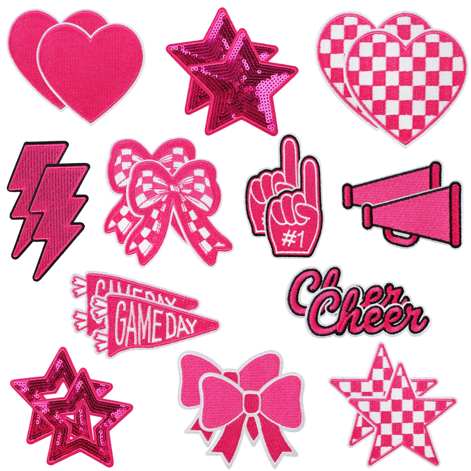 Wholesale Game Day Embroidery Patch Iron On Applique For Clothing Jeans Backpack Decoration DIY Craft Supply Fashion Accessory Gift Boutique Resale