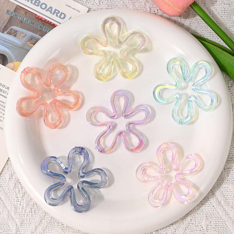 Wholesale    10pcs/pack  Ice through the waves bead after bead  Acrylic Beads