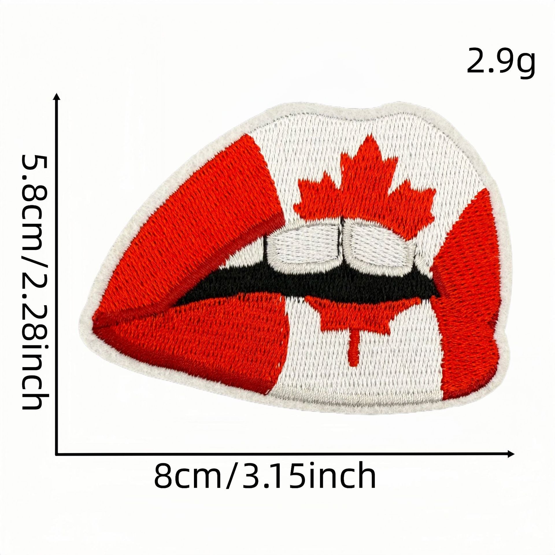 Wholesale Red Cartoon Maple Leaf DIY Patches