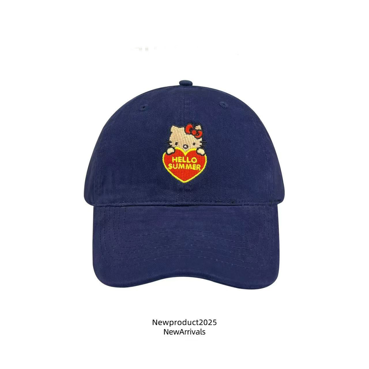 Wholesale Cute heart-embroidered baseball cap