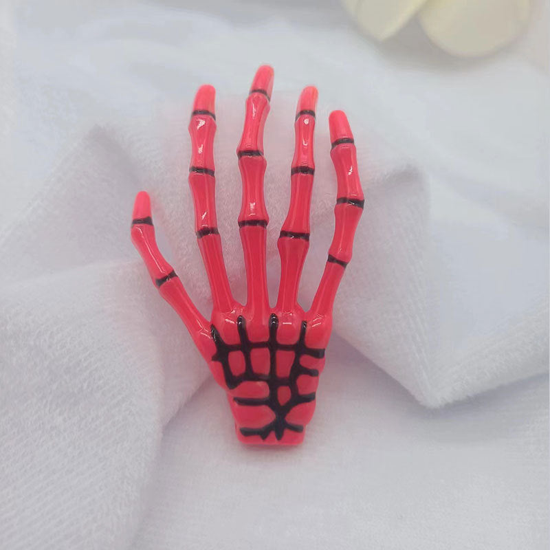 Wholesale Halloween Ghost Gothic Style Colorful Skull Devil Claw Clip