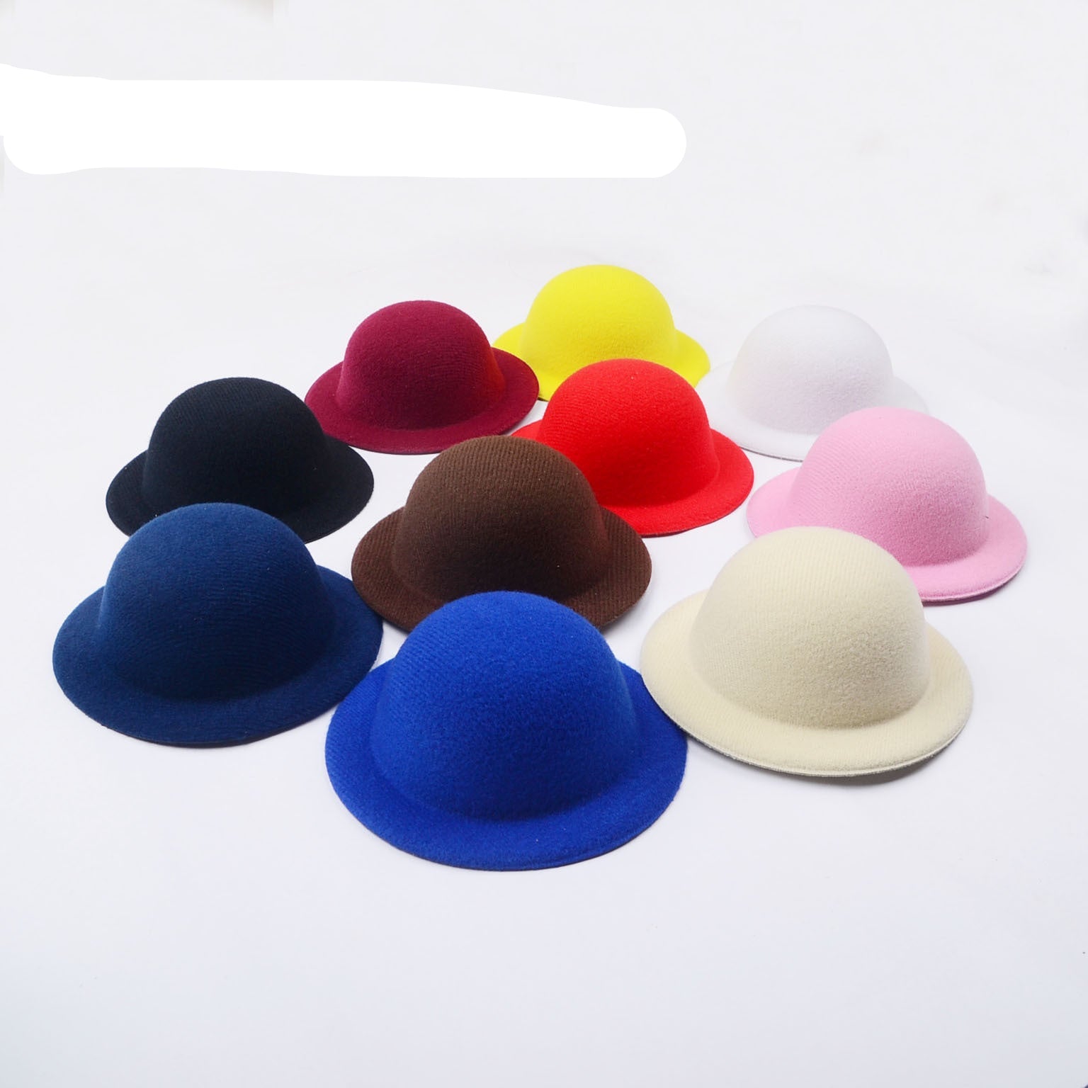 Wholesale Lamb Doll DIY Original Hat Embryo Base Small Top Hat Hair Jewelry Hat Bare Cap 10.5CM Dome