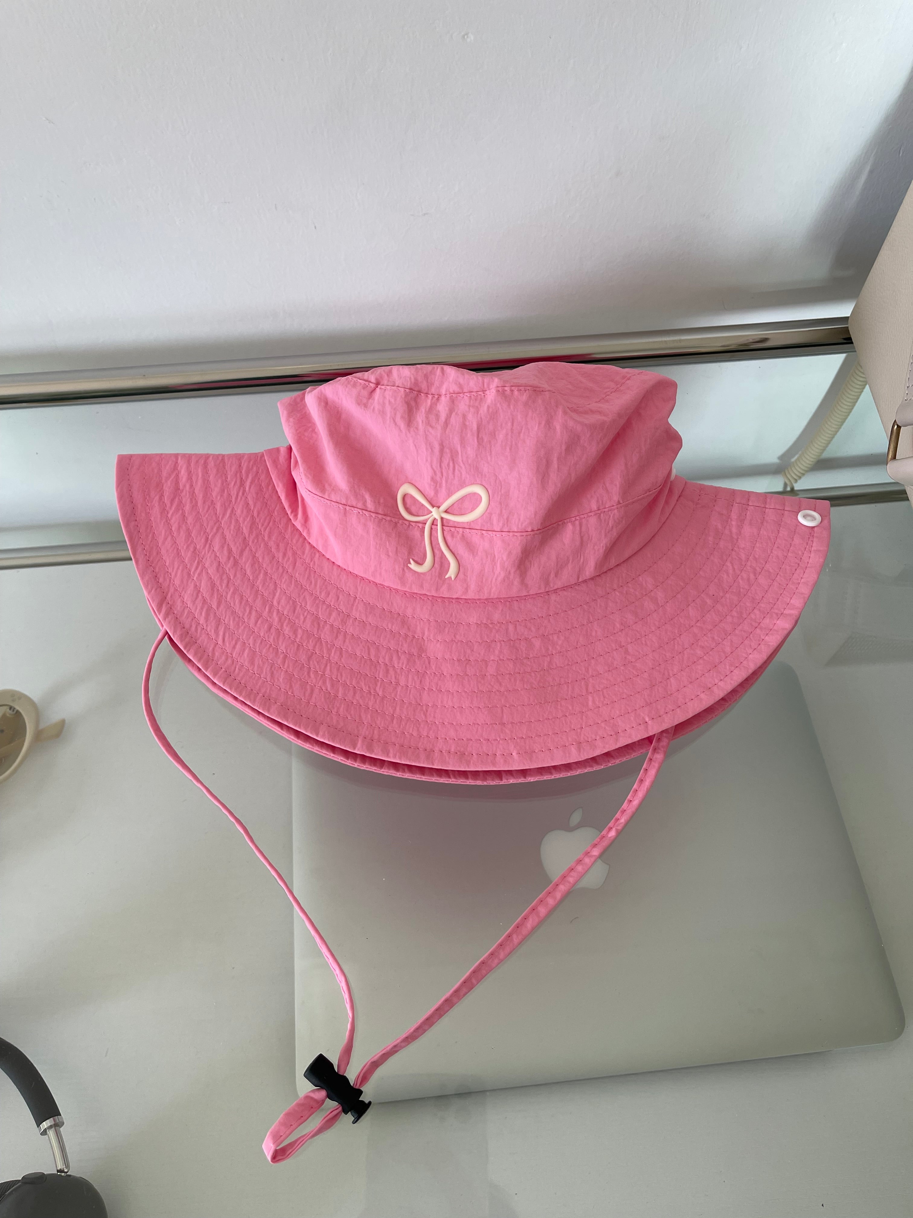 Wholesale Bow Windproof Rope Quick-drying Mountaineering Bucket Hat