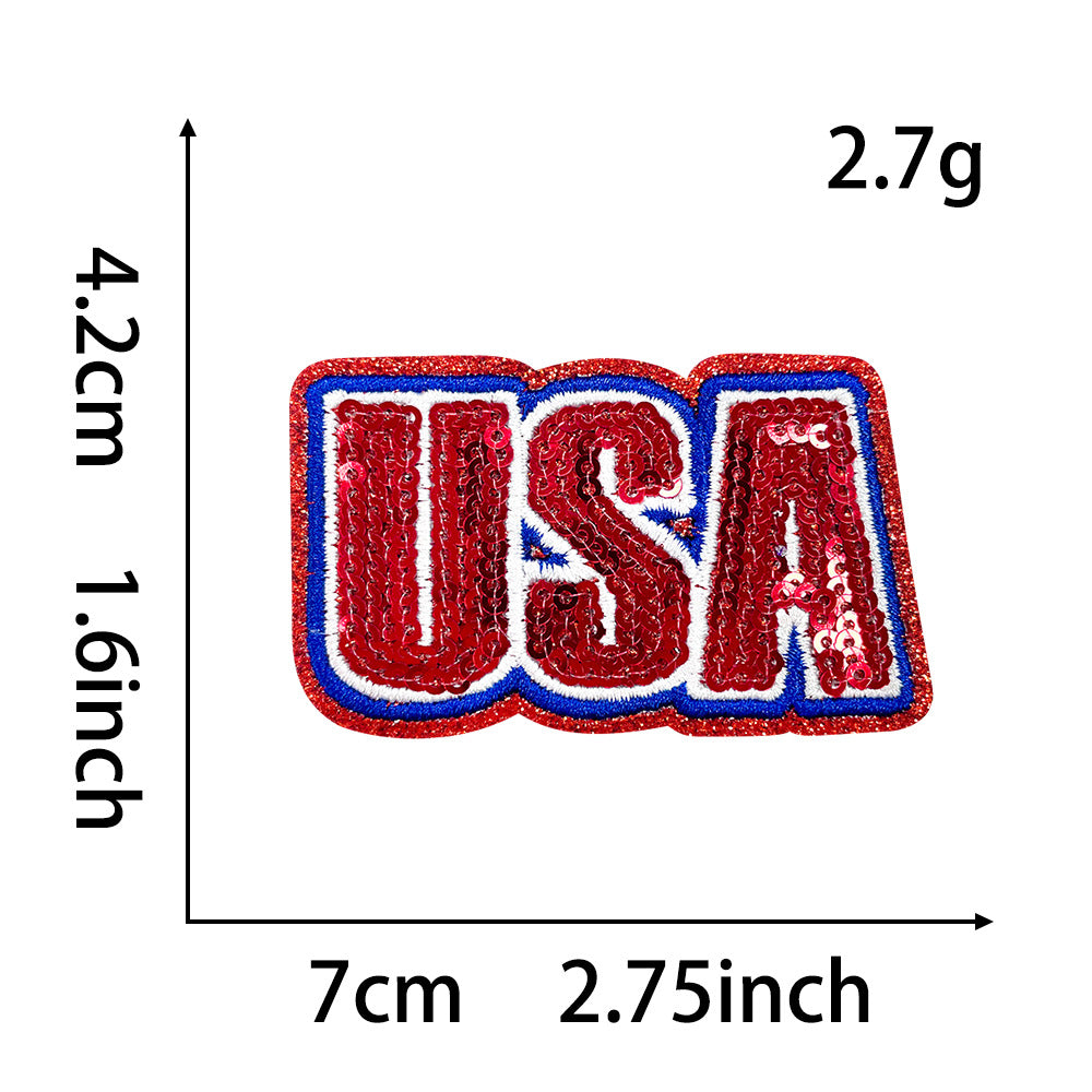 Wholesale 250Th Anniversary Bald Eagle Liberty Bell American Flag Iron On Embroidered Patch For Coats