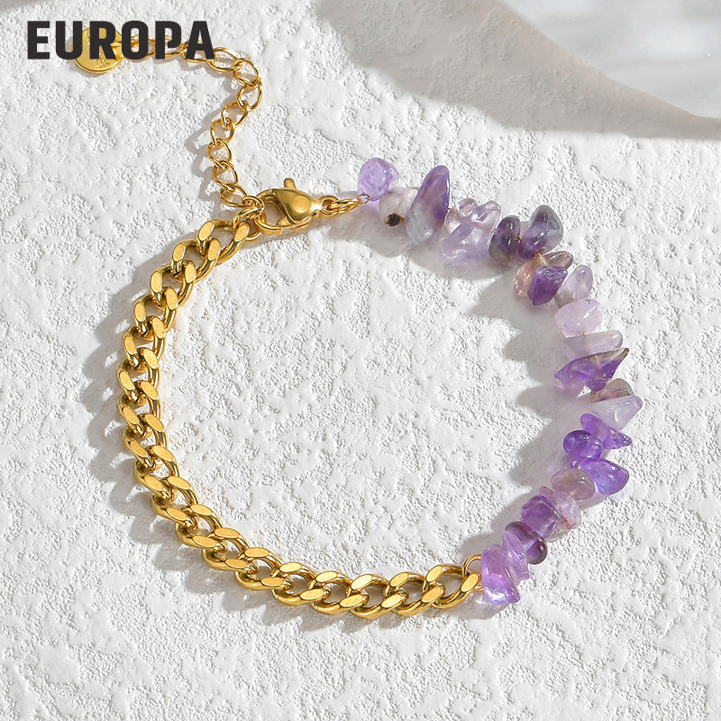 Wholesale Titanium Steel Gravel Bracelet