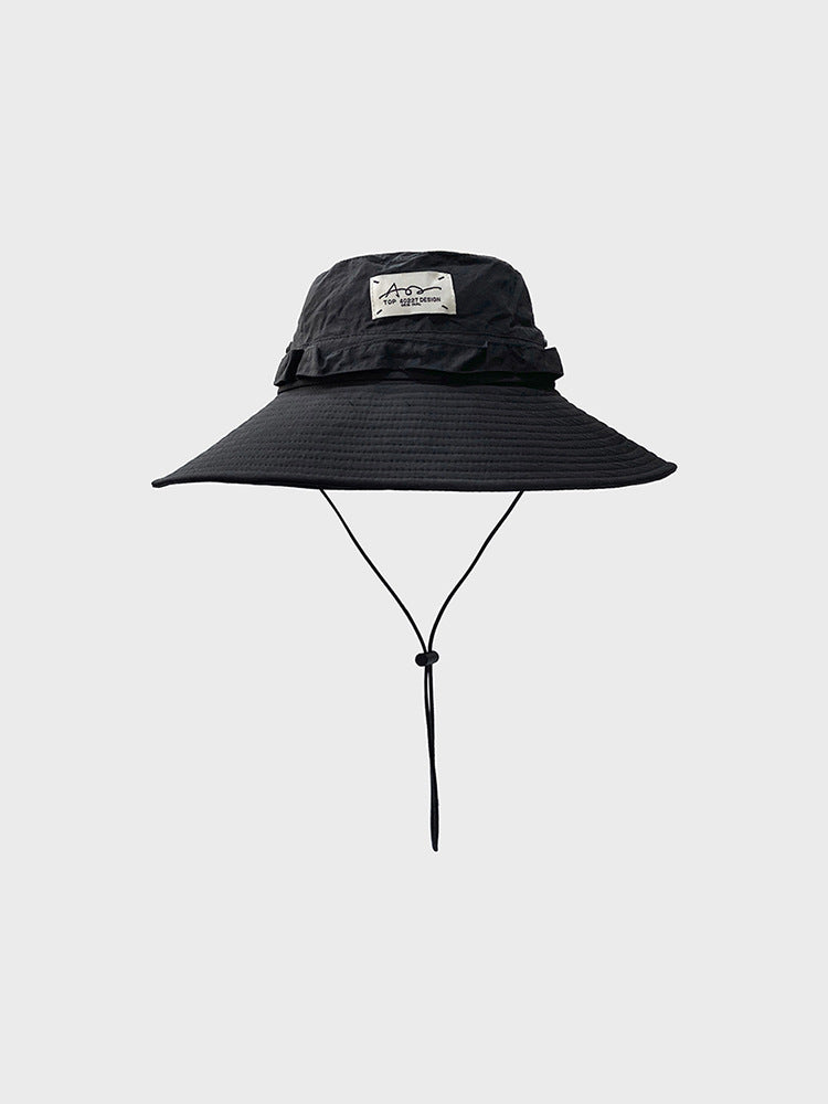 Wholesale Cotton Big Brim Sunscreen Bucket Hat