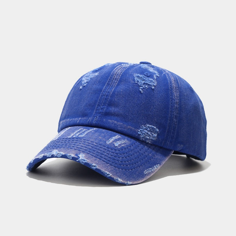 Wholesale Retro Washed Perforated Cotton Outdoor Casual Baseball Caps