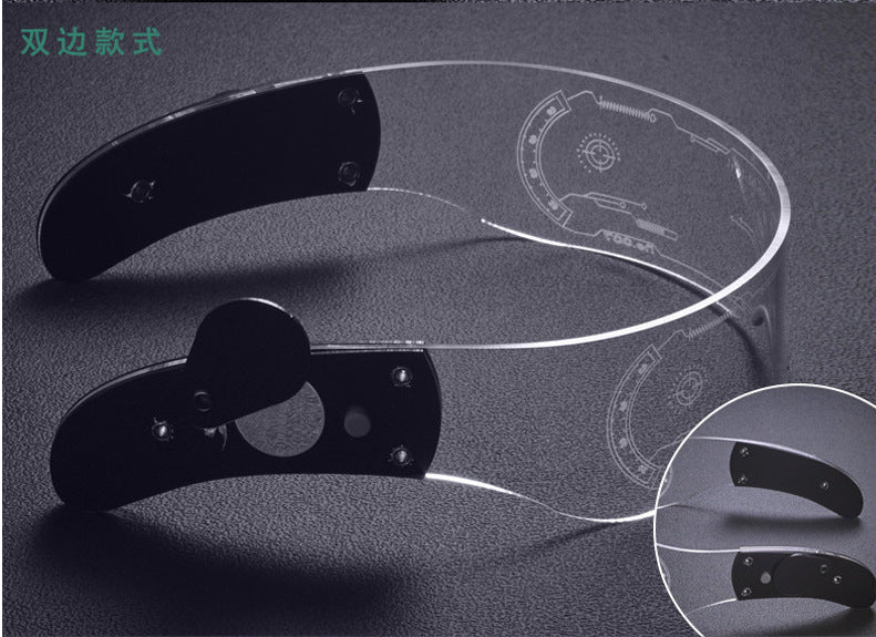 Wholesale LED Lights Glow Future Technology Sense Bar Disco Flashing Glasses