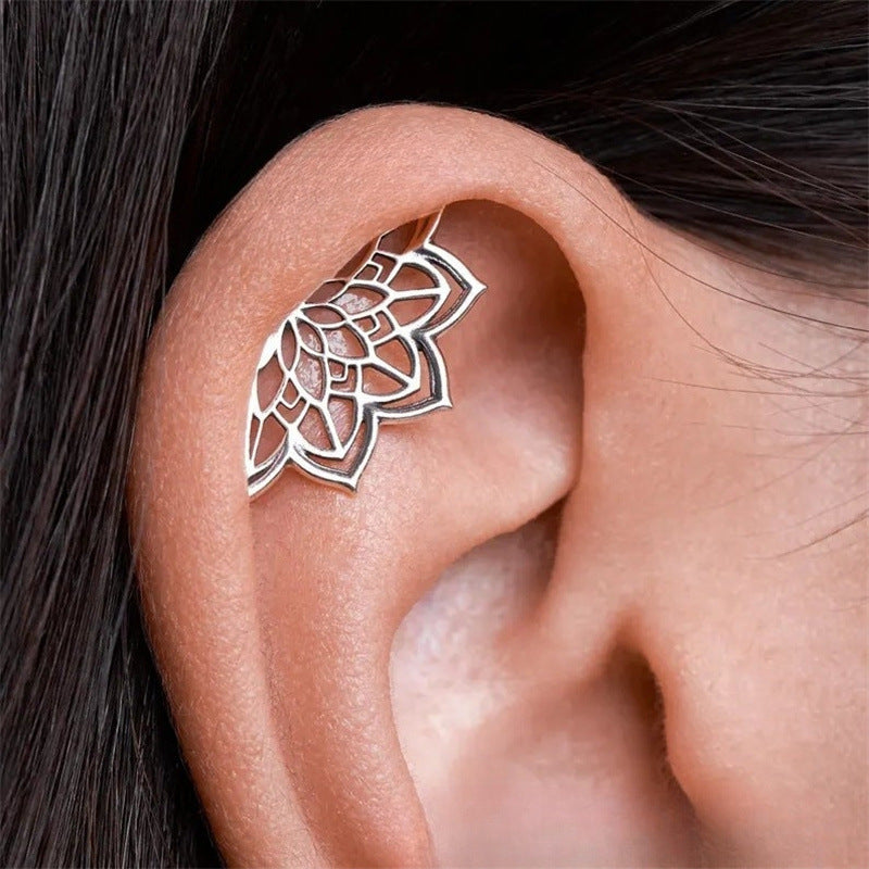 Wholesale Gold Tone Copper  Web Cartilage Earrings Gothic  Party Jewelry Accessory