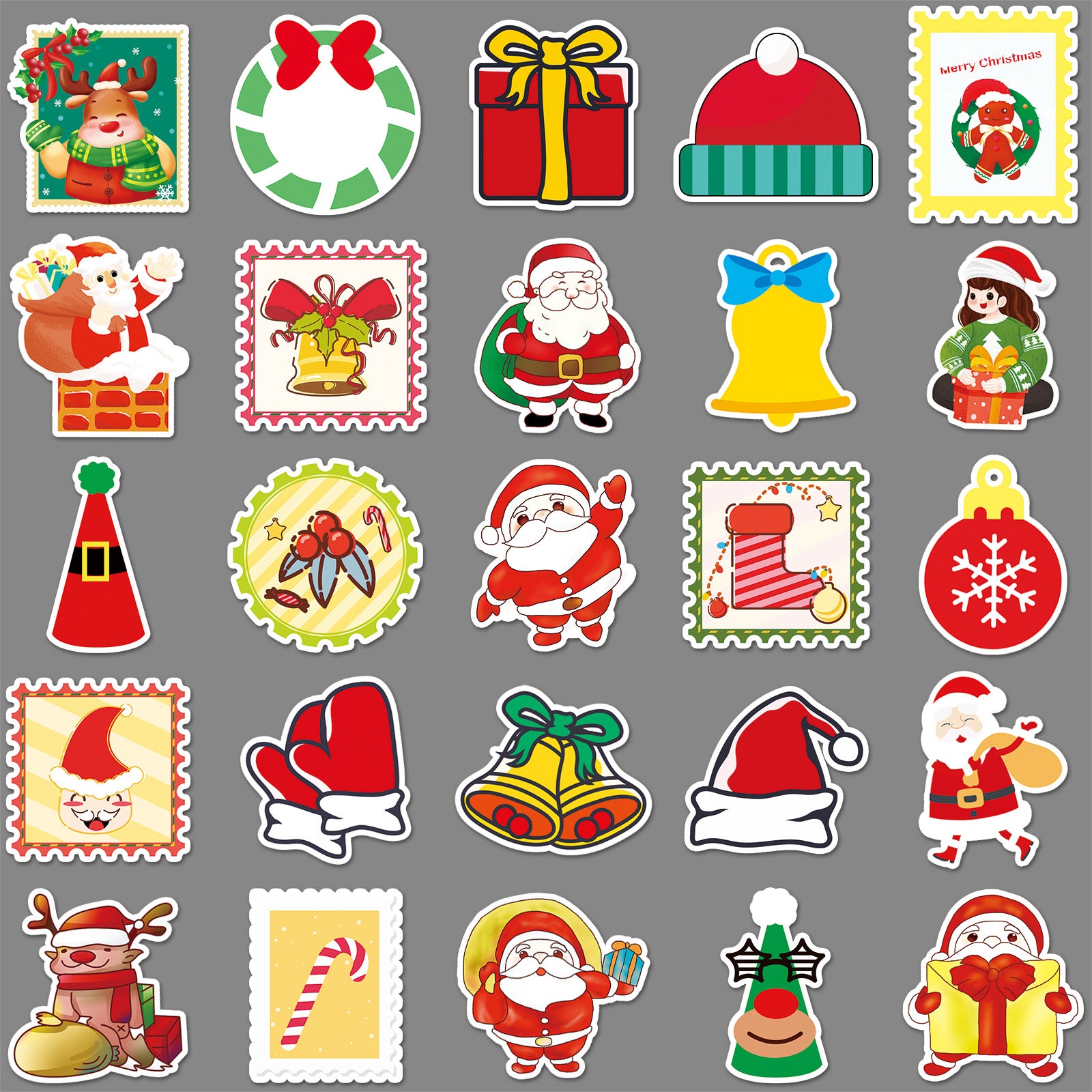 Wholesale 50 pcs/ pack sheets do not repeat Christmas cartoon  stickers