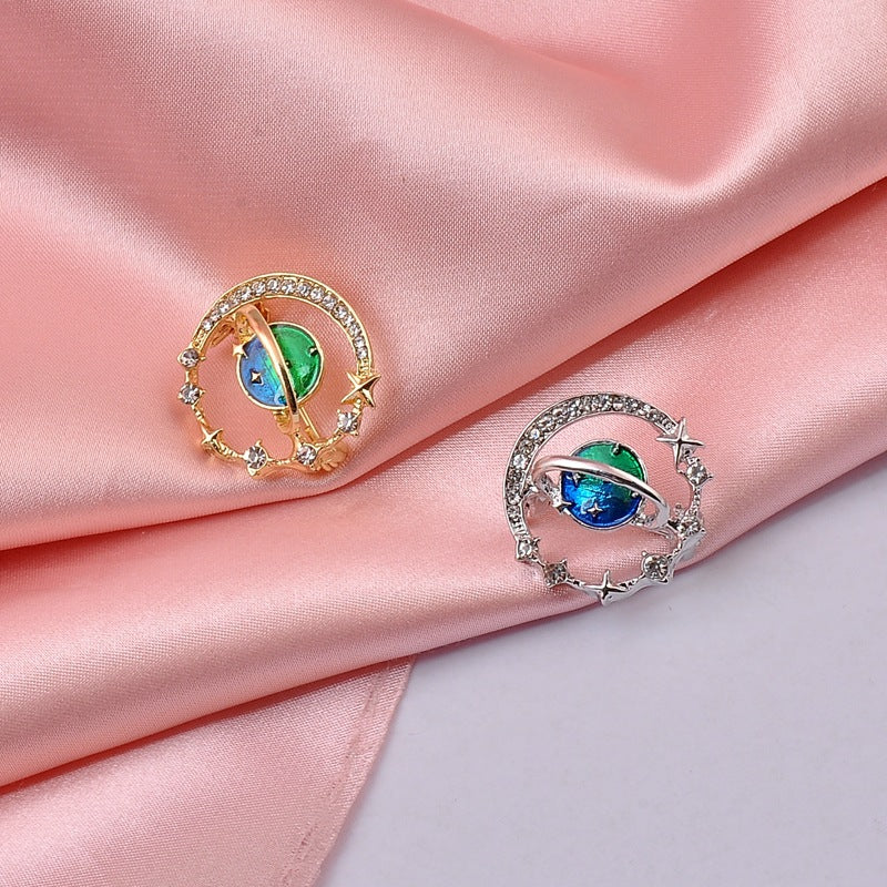 Wholesale Colorful Universe Planet Brooch