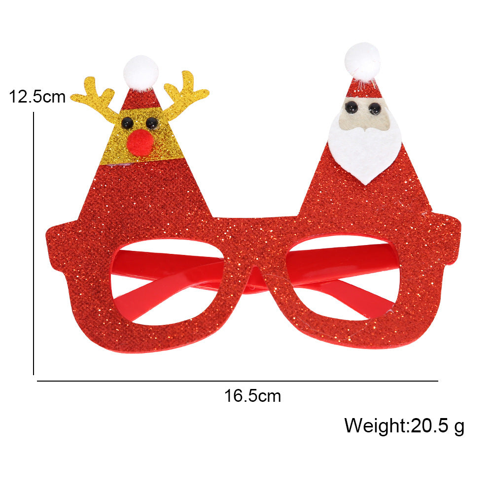Wholesale Christmas Glasses Children's Party Decorations Christmas Decorations Photo Props Elk Glasses Frame