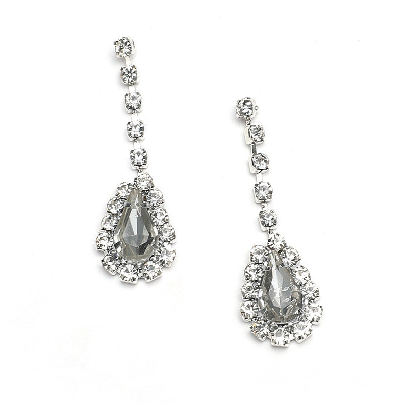 Wholesale Light Luxury Trend Versatile Simple Geometric Necklace Earring Set