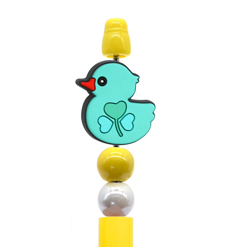 Wholesale Random  100pcs/pack  Cartoon Duck Beads  Focal Beads