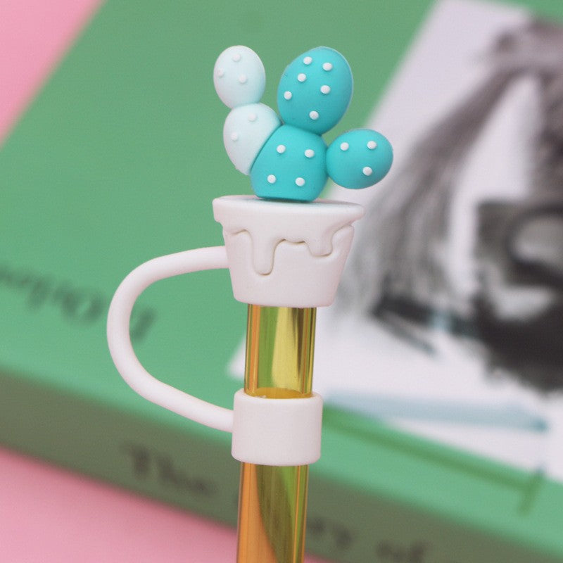 Wholesale 8/10mm Large-diameter Cactus Silicone Straw Caps