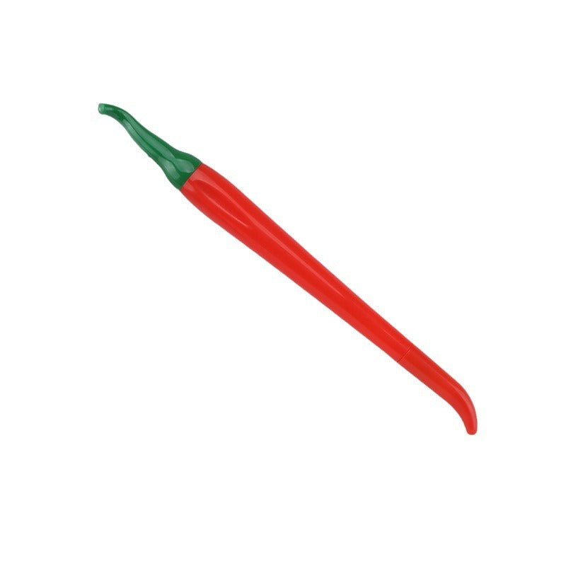 Wholesale Simulated Color Chili Pepper Shaped Needle Tube Plastic Pen