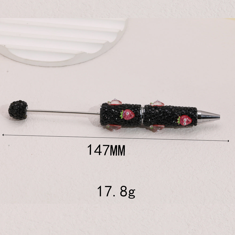 Wholesale  5pcs  Full Diamond Heavy Industry Soft y Fancy Beadable Pens