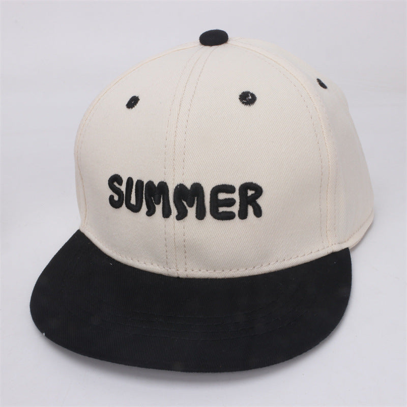 Wholesale Cotton Polyester Embroidered English Letter Flat Edge Children's Baseball Hat