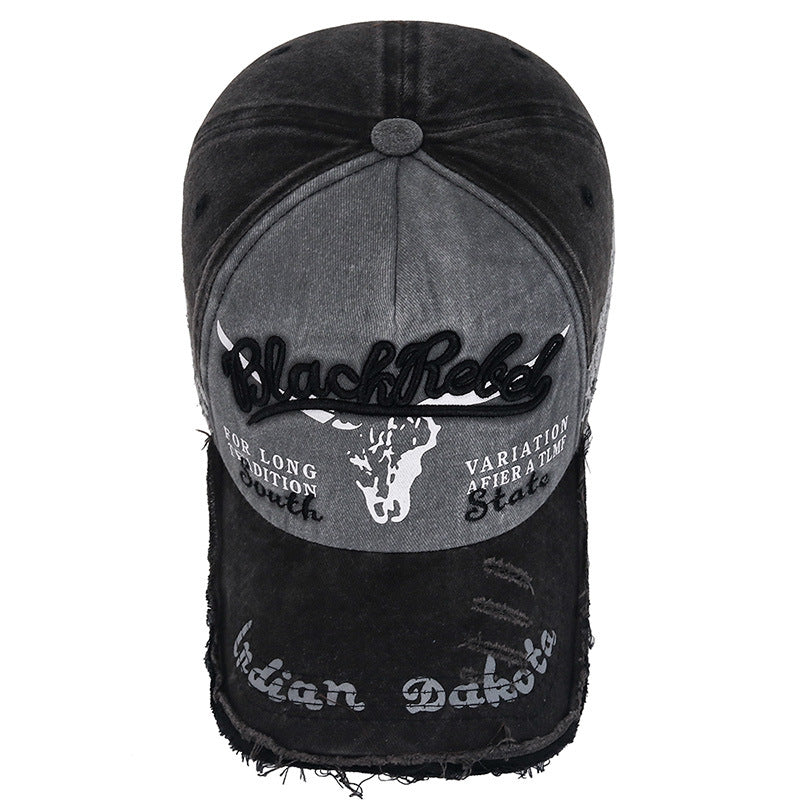 Wholesale Coated Washed Edge Damaged Old Baseball Cap