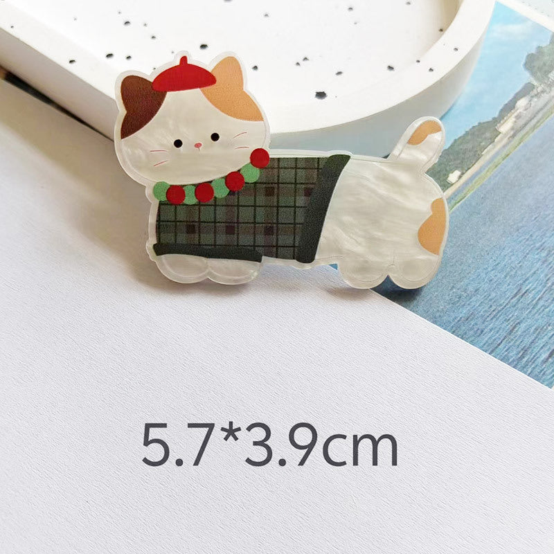 Wholesale 10pcs colorful cute dog Acrylic Flatback