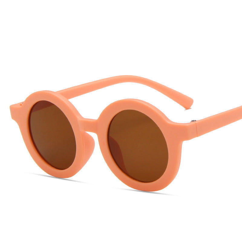 Wholesale children's round frame cartoon sunglasses