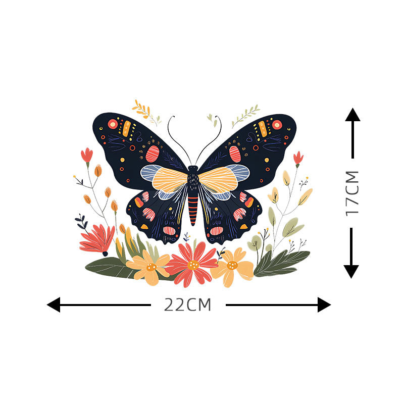 Wholesale 10pcs Colorful Flower Butterfly UV DTF Ready to Press Transfers Wraps