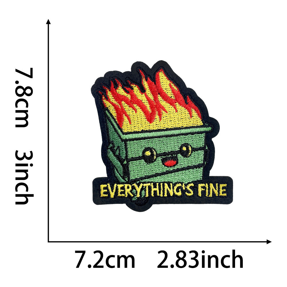 Wholesale Summer Beach Outdoor Seahorse Planet Surfboard Embroidery DIY Patches