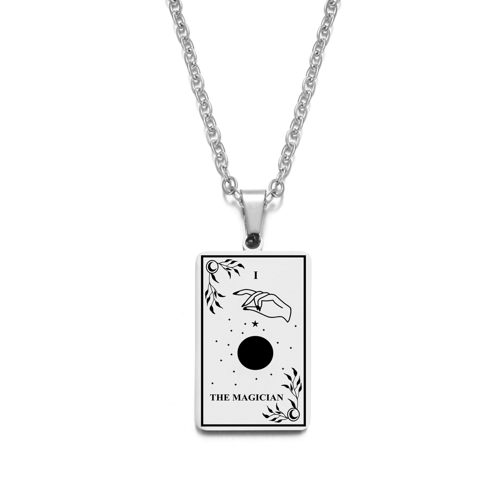 Wholesale tarot pendant pendant necklace stainless steel necklace