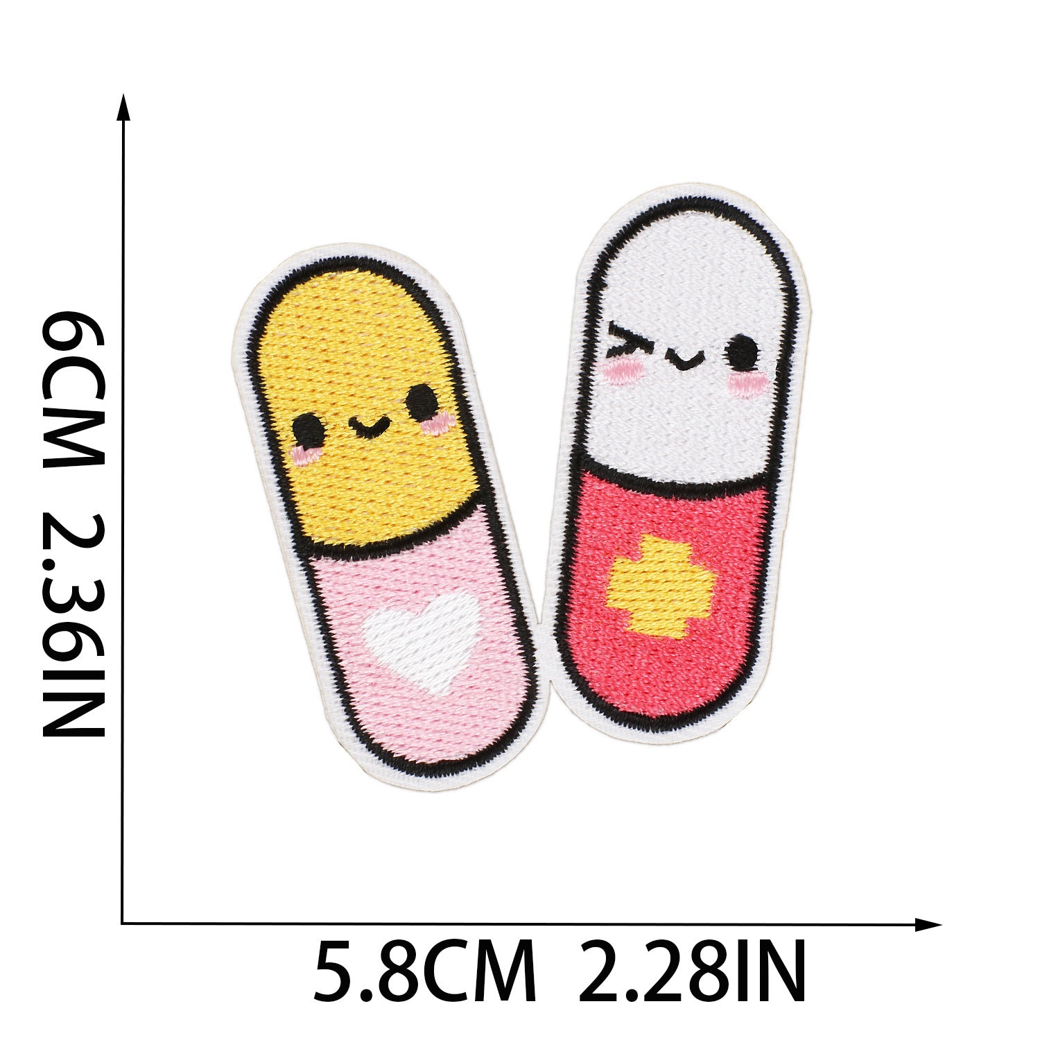 Wholesale Decorative Heart Embroidered Patch Cartoon Design For Clothing Fashion Accessory