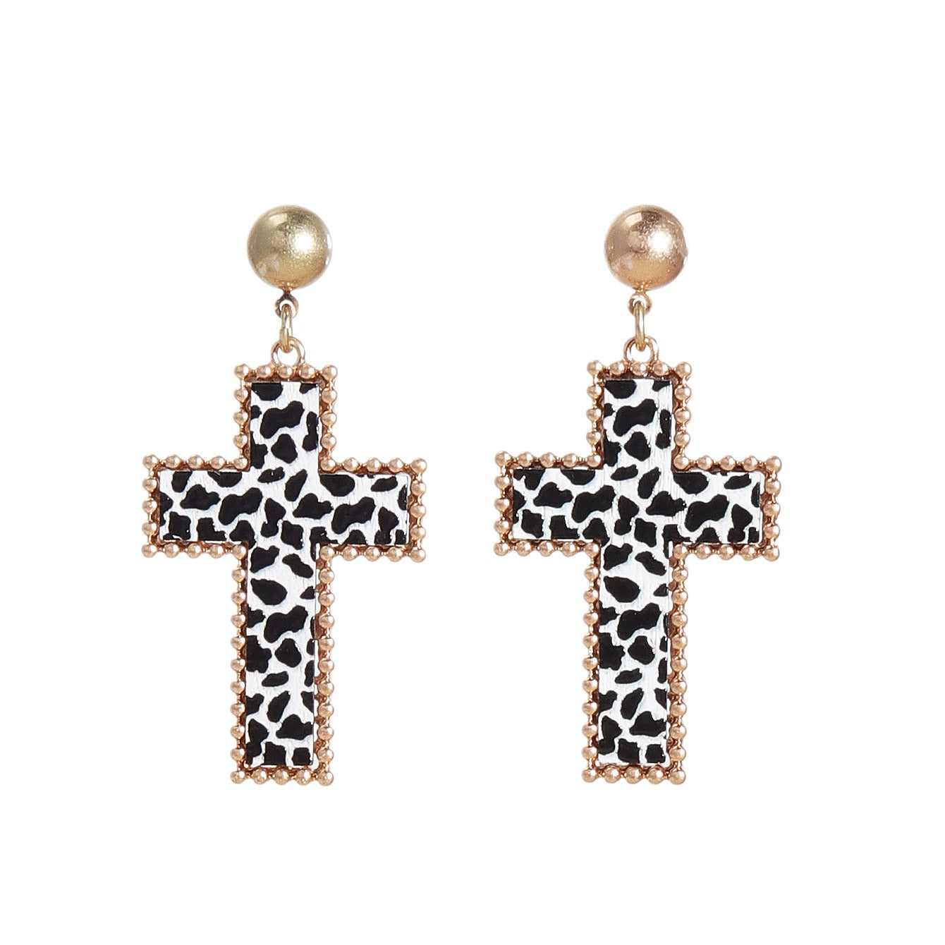 Wholesale Cross Fashion Personality Simple Versatile Earrings
