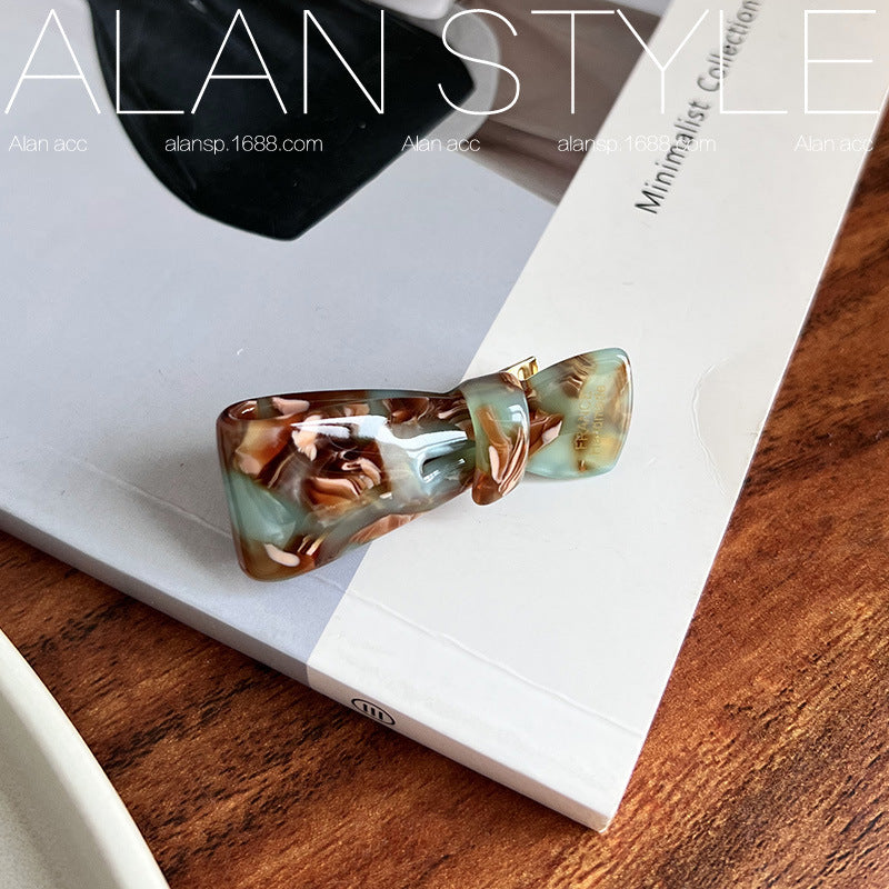 Wholesale Colorful Bow Duck Mouth Acetate Hair Clips