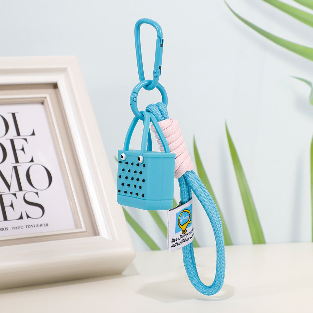 Wholesale Simulation Beach Bags Plastic Keychains