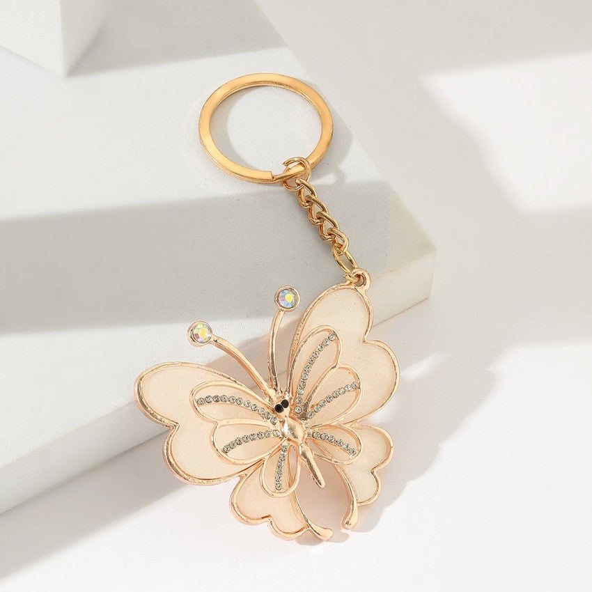 Keychains de metal de mariposa al por mayor