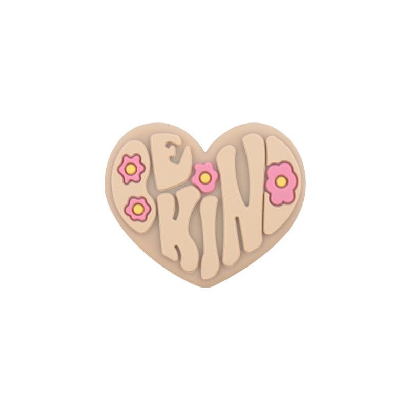 Wholesale Cartoon Love Flowers Silicone Creative DIY Focal Beads