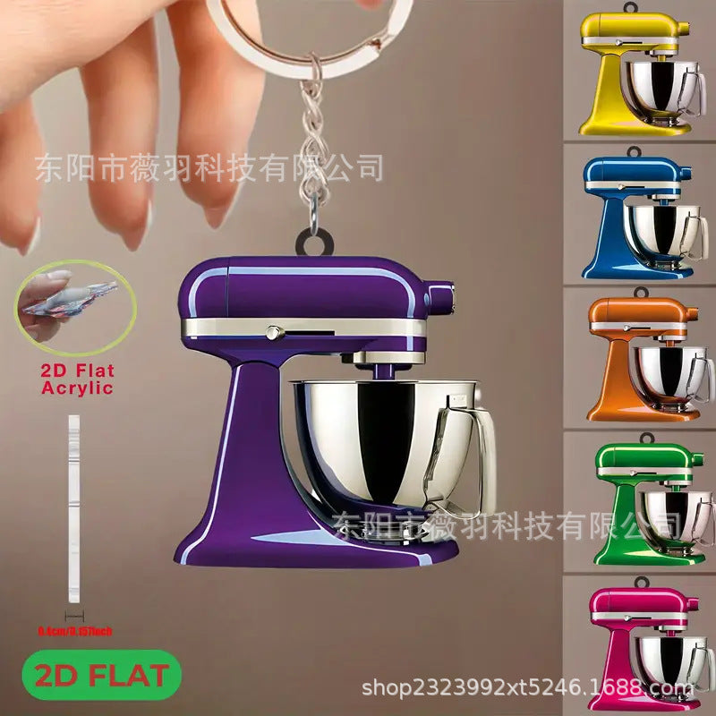 Wholesale Mini Kitchen Mixer Acrylic Pendan Keychains
