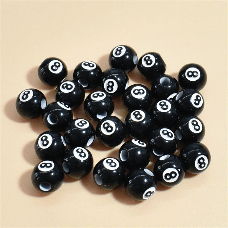 Al por mayor de 50 piezas/paquete de 12 mm de billar de billar de 12 mm, cuentas acrílicas de color mixto